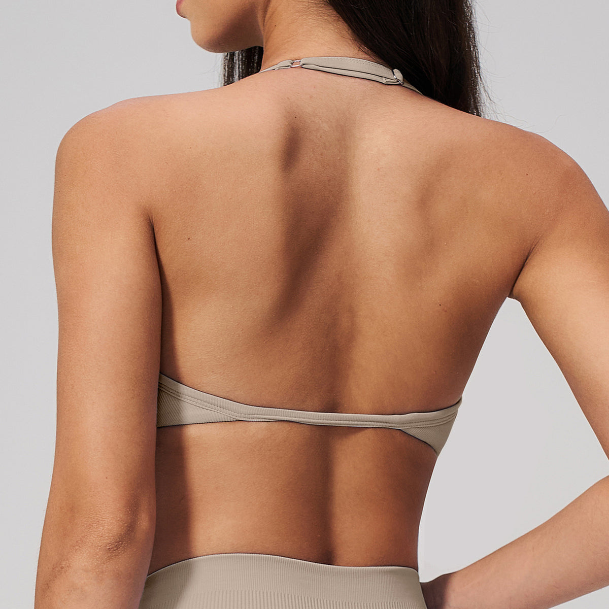 DFER V-Neck Halter Sports Bra