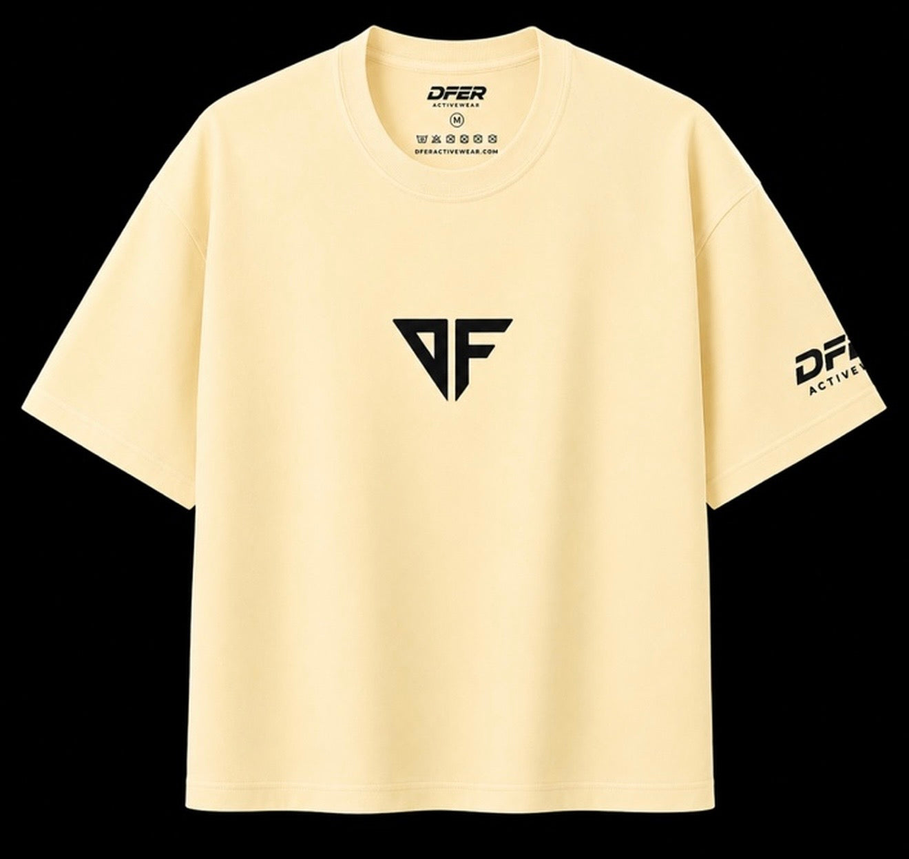 DFER Essential Oversized T-Shirt – Butter Yellow