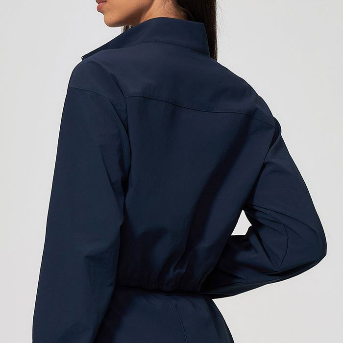 DFER Cropped Zip-Up Jacket.