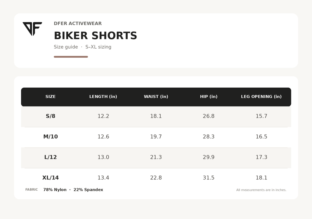 DFER High-Waisted Biker Shorts
