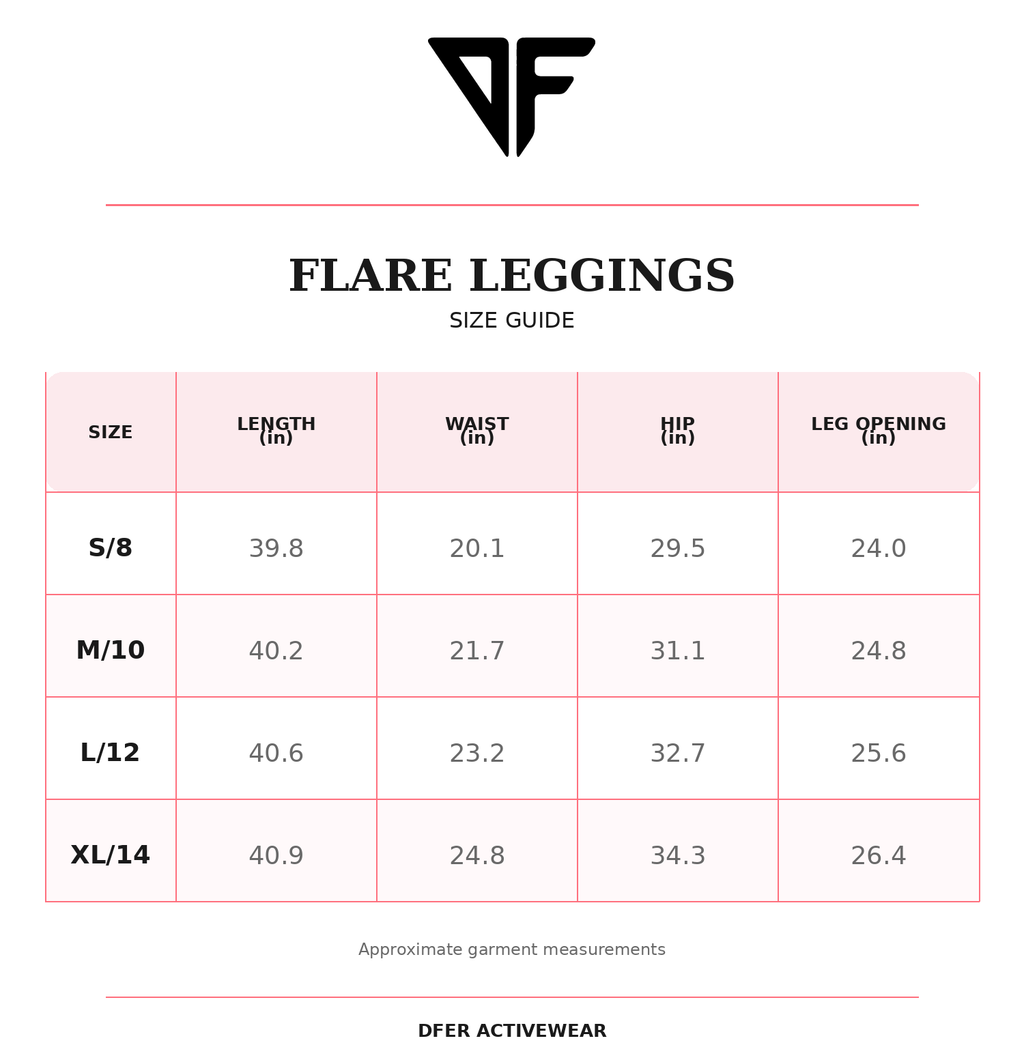 DFER Elévate flare Leggings