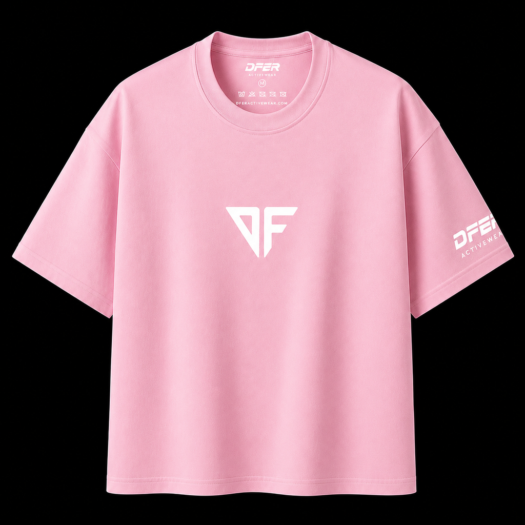 DFER Premium Oversized T-Shirt – Pink