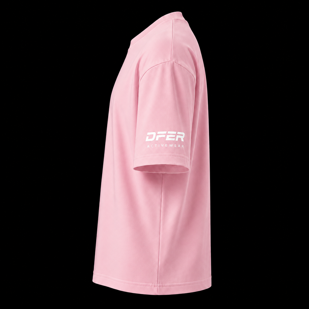 DFER Premium Oversized T-Shirt – Pink