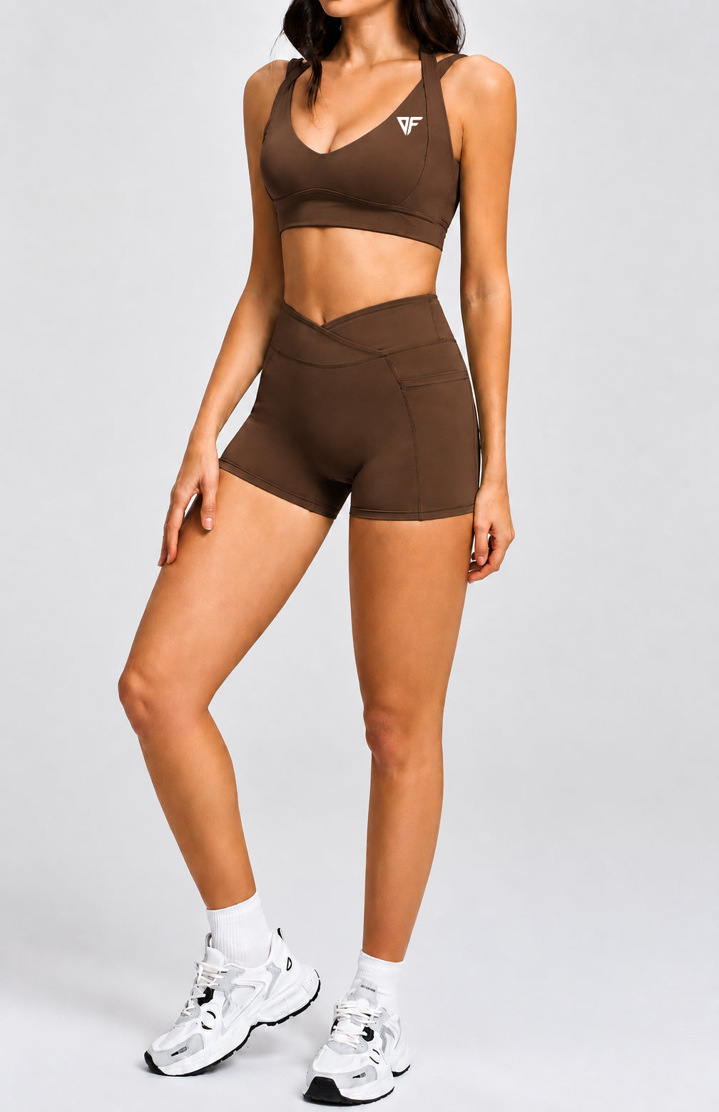 DFER Sculpt Short Set – Dark Brown