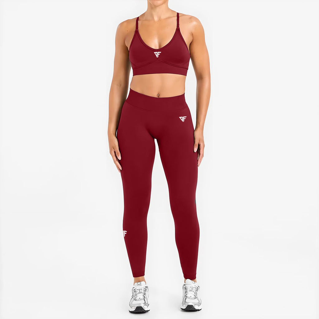 DFER Elevate Performance Set – Burgundy Red