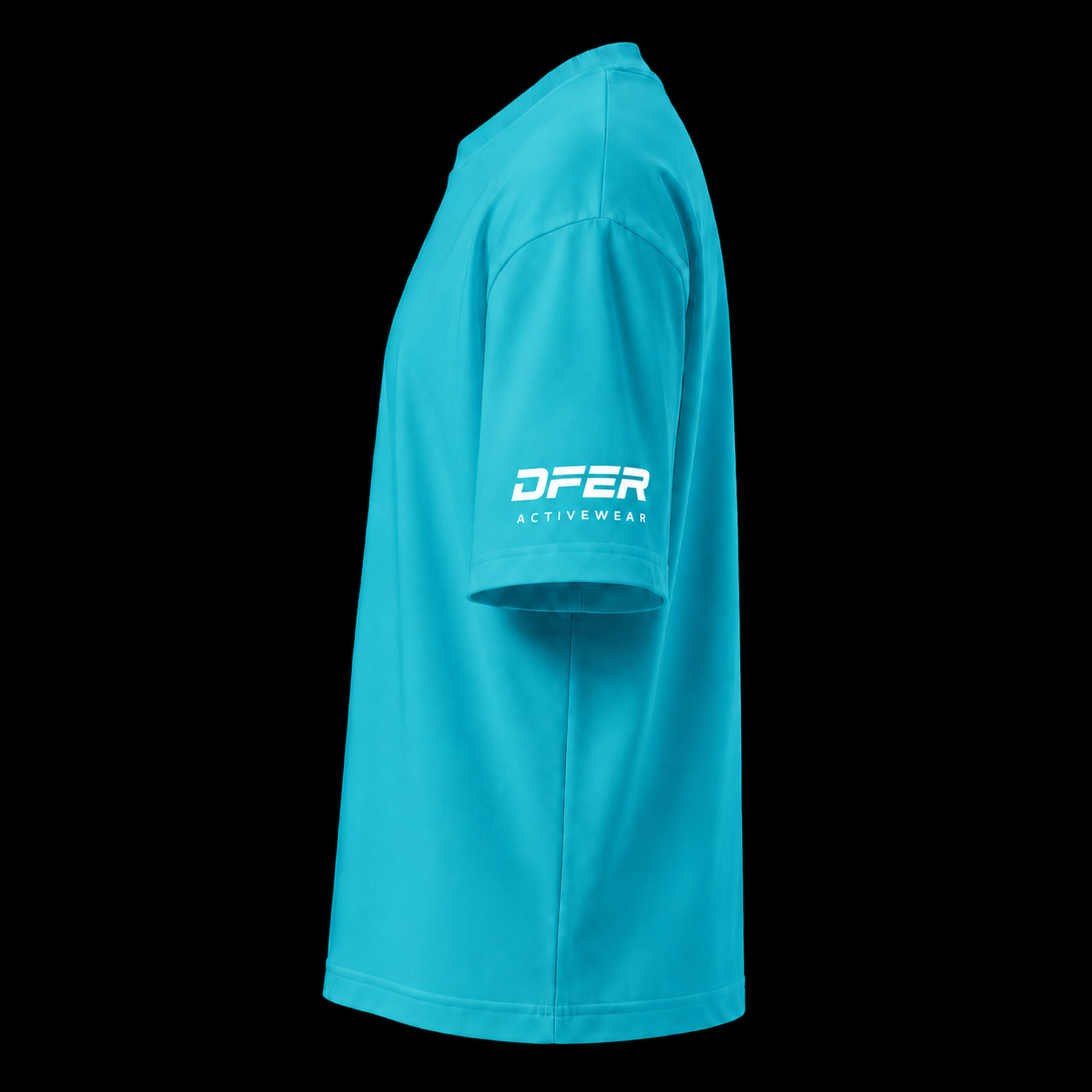DFER Premium Oversized T-Shirt -Turquoise Blue