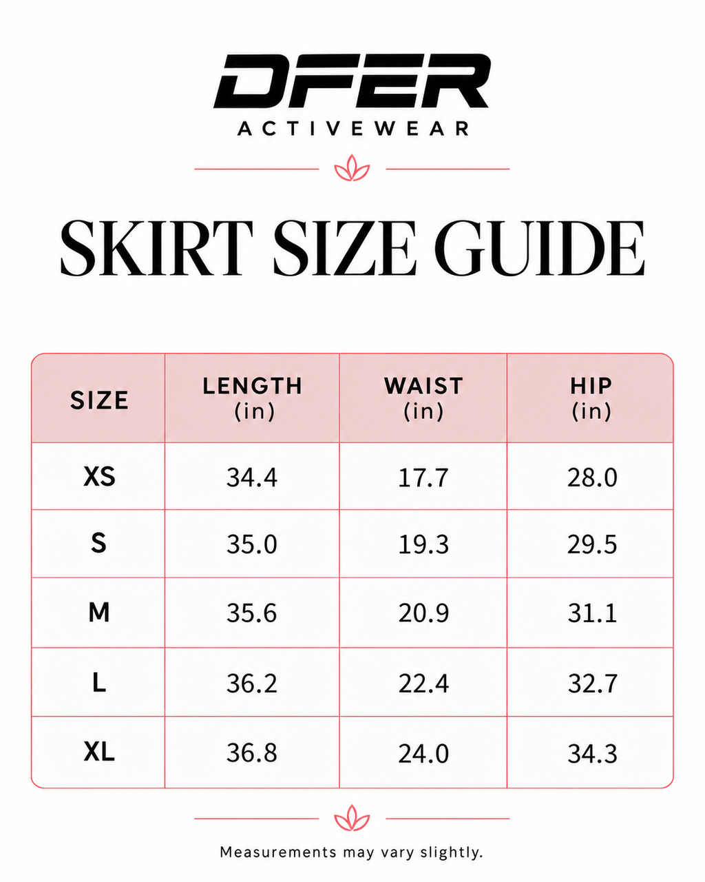 DFER Activewear Skort